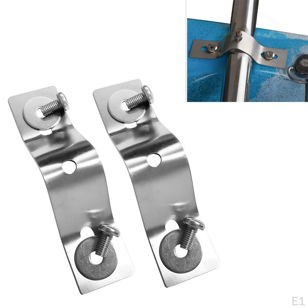 2Pcs Universal Stainless Steel Kayak Canoe Motor Mounting Bracket Mount Plate