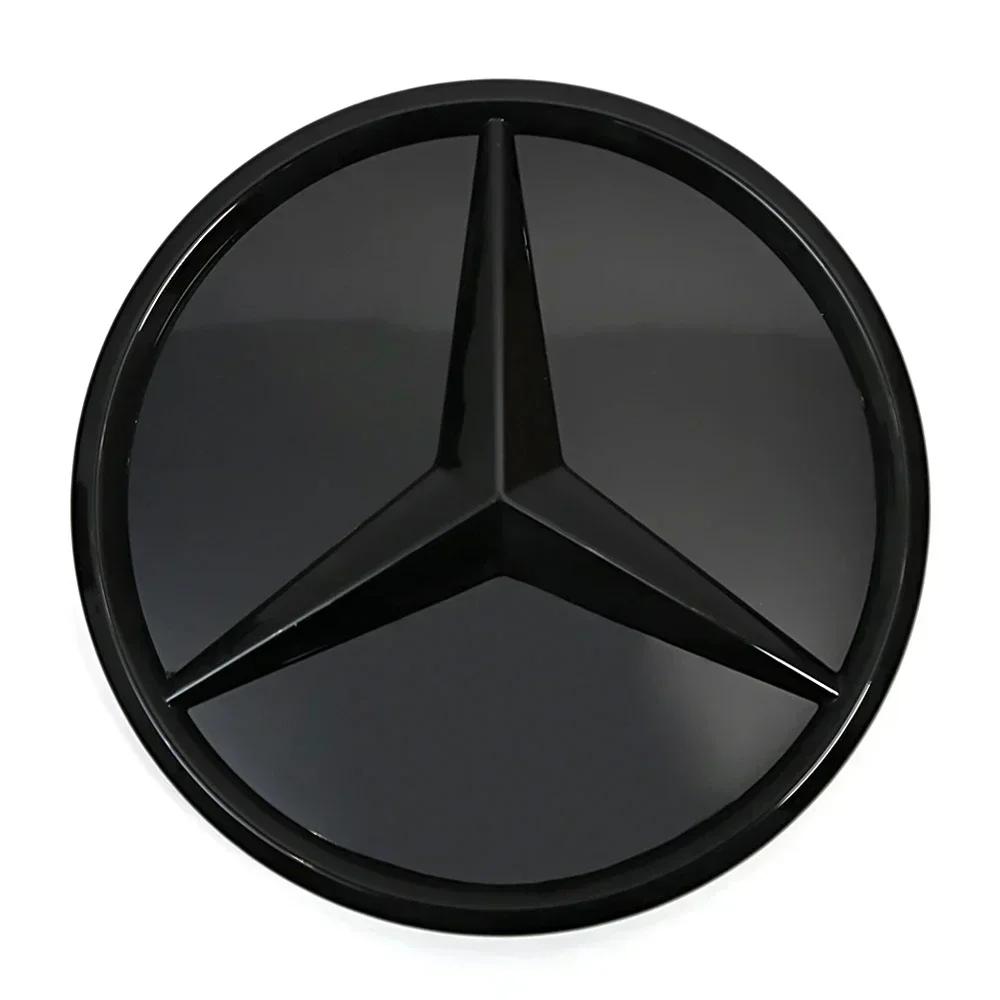 Autoaufkleber 2025 Heiß Für Mercedes Benz Chrom Silber Und Glänzend Schwarz Frontgrill Stern Emblem Beleuchtetes Logo Für Mercedes Be