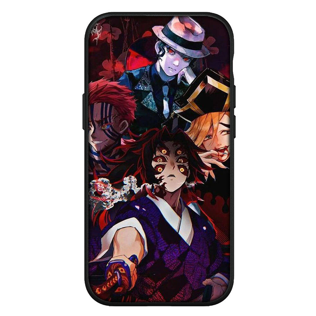 Cover for iPhone 17 16 15 Xiaomi Poco Redmi Note 14 13 12 11 Pro 16e Samsung Galaxy S25 S24 S23 OPPO Huawei Cartoon Demon Slayer Kokushibo Phone Case