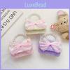Fashionable Modern Childrens Single Shoulder Bag With Pearl Details And Bow Design