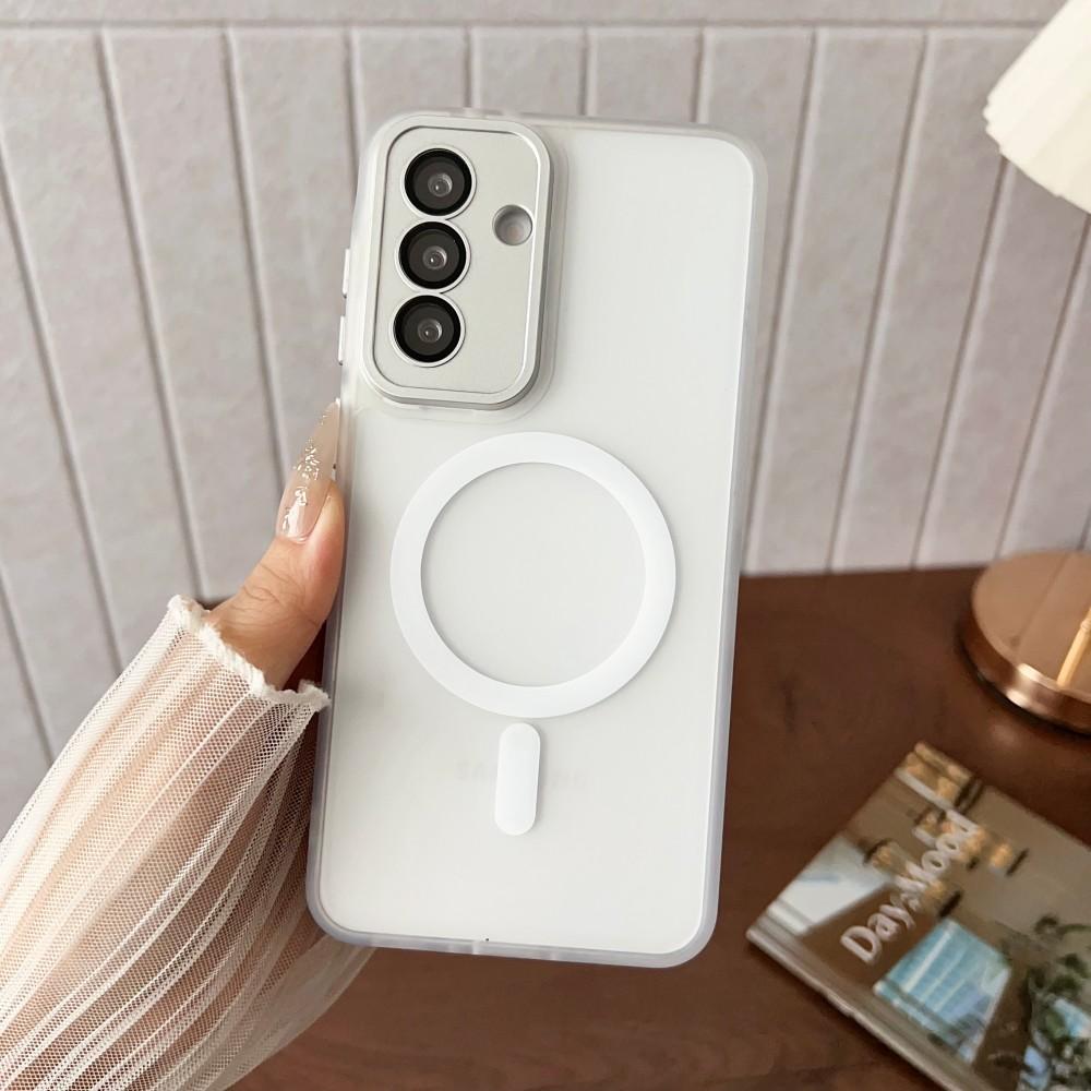 Luksusowe matowe etui magnetyczne do Samsung Galaxy S25 S24 S23 Ultra Plus A36 A35 A56 A55 A26 A16 A15 A06 A05 Pokrowiec z obsługą ładowania bezprzewodowego