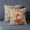 1 Pieces Vintage Floral Print Decorative Throw Pillow Covers Pattern Cushion Cover Suitable For Sofa Bedroom Car Pillow Cover