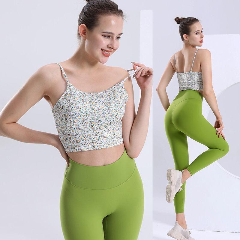 Bubble Wrap Classy Yoga Clothes Women's Yoga Suit Ice Silk Nude Feel Seamless Yoga Pants Quick-Dry Vest Bra Intimates