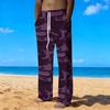 Men's Loose Casual Solid Color  Trousers Camouflage Printed Straight Pants