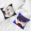 cushion art anime cover BLUE Comfortable soft Pillow Case for Sofa l-LOCK Living Room cool Home office Decor Protective Covers