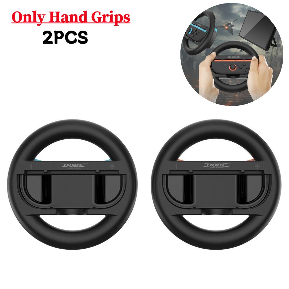 2Pcs Hand Grip For Nintendo Switch 2 Joy-Con Controller Switch Joycon 2 Ergonomic Racing Wheel Hand Grip For Mario Kart 8 Deluxe