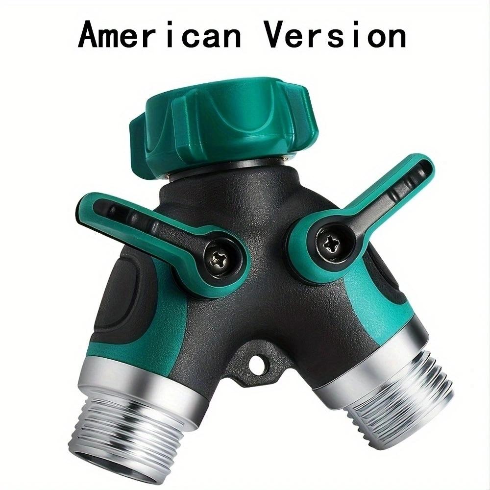 Connecteur de Tuyau 4 Voies 2 Voies 3/4" Diviseur d'Eau de Jardin Adaptateur Robinet Vanne d'Arrêt de Tuyau pour Jardin Domestique