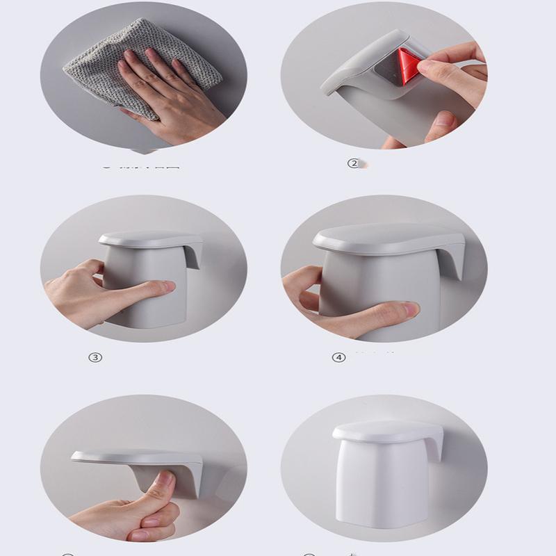 Kubki 1PC Kubek na szczoteczkę do zębów Kubek dla pary Codzienny zestaw dentystyczny Kubek magnetyczny Kubek do płukania ust bez dziurkacza Kubki do przechowywania w łazience