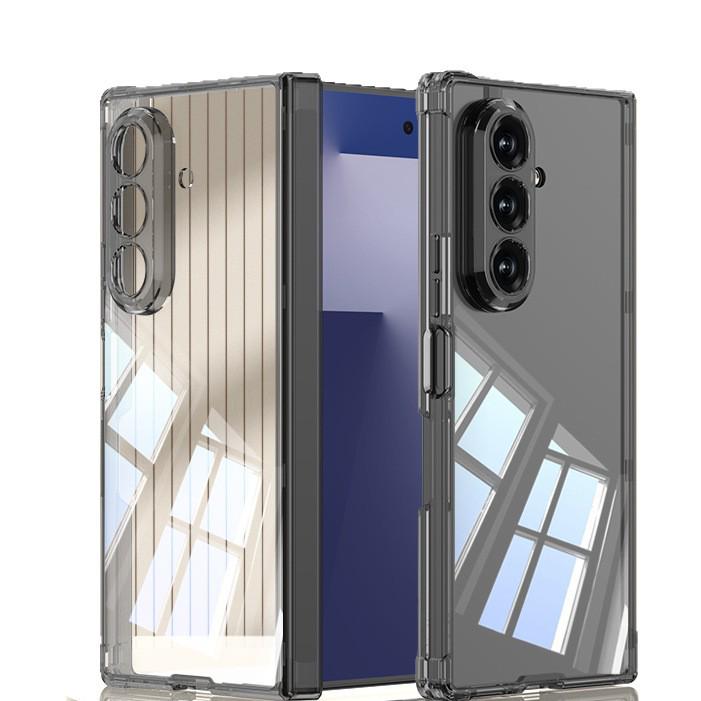 Samsung Z Fold7 Magnetic Airbag Case with Minimalist Style - Transparent, Full Hinge Coverage, for Men and Women