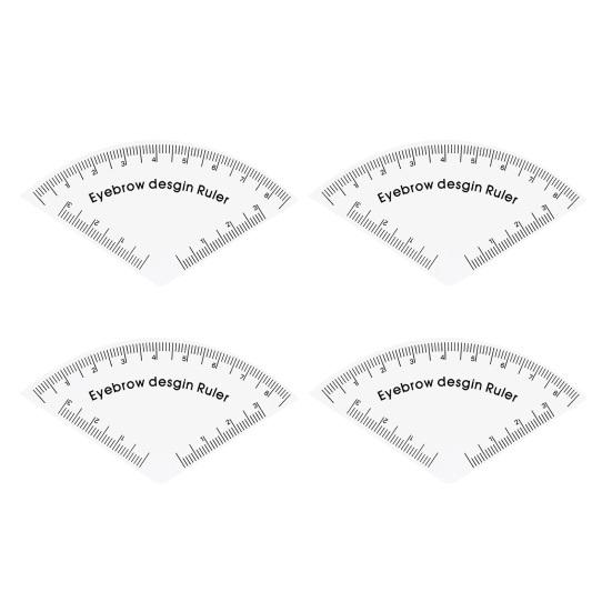 1/2/3/4/5Pcs Fast Drawing Eyebrow Design Ruler Microblading Mapping Shaping Template Tool Permanent Eyebrow Makeup Drawing Guide Ruler