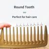 Thick Wide Tooth Comb Heat Resistant Hairdressing Hair Brush Durable Plastic Anti Static Detangling Hair Comb for Curly Wet Hair