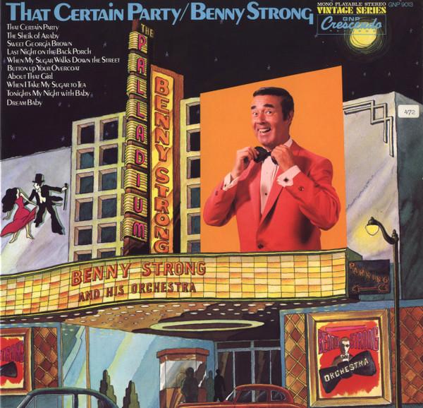 

LP Record BENNY STRONG & HIS ORCHESTRA - That Certain Party GNP9013 GNP US Jazz Used