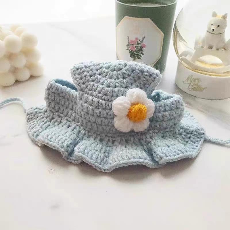 Cappello da Gatto Elastico Carino Raffinato Cappello per Animali Domestici Cuccioli Gattini Cappello a Maglia Accessori per Gatti Decorazioni Oggetti di Scena per Servizio Fotografico di Festa
