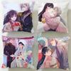 Popular Anime My Happy Marriage Cushion Cover Soft  EasyWash Pillow Case  Versatile for Couch Bed Travel and Office
