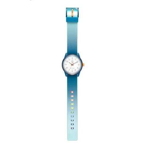 Citizen Q&Q Analog Watch, Smile Solar, Matching Style, Waterproof, Urethane Strap, R02A-002VK, Egyptian Blue