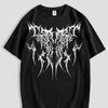 Men's Gothic Dark Totem Printed Casual T Shirt Street Style Summer New Style Suitable for Both Men and Women