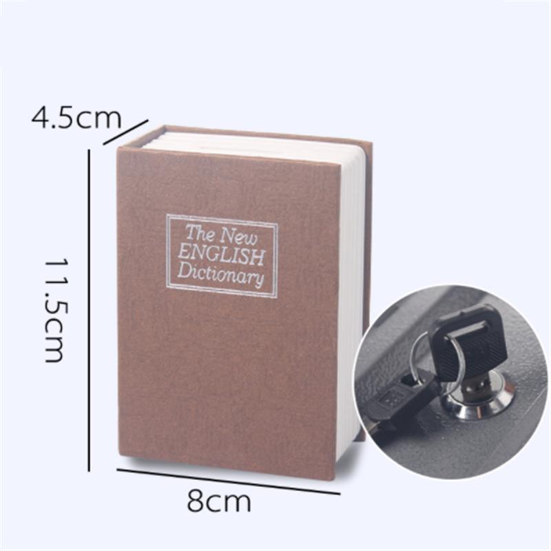 Piggy Bank Dictionary Mini Safe Box Book Money Hidden Secret Security Safe Lock Cash Money Coin Storage Jewellery Key Locker
