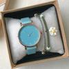 Orologio da Donna Classico a Disco di Nicchia Moda Semplice Versatile Studente Orologio al Quarzo Braccialetto Set Combinazione Moda