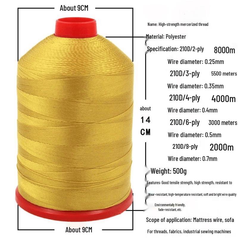 Rongyu Industrial Mercerized Sewing Thread
