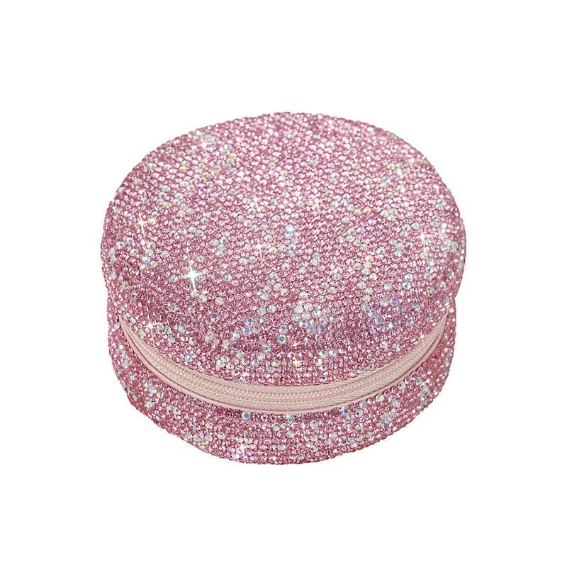

Rhinestone-embellished jewelry box set: luxury, high-end, creative, and multi-functional for bracelets, bangles, and rings