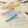 Frosted Transparent Pencil Case for Junior High & High School Students – Large Capacity, Thickened Stationery Bag