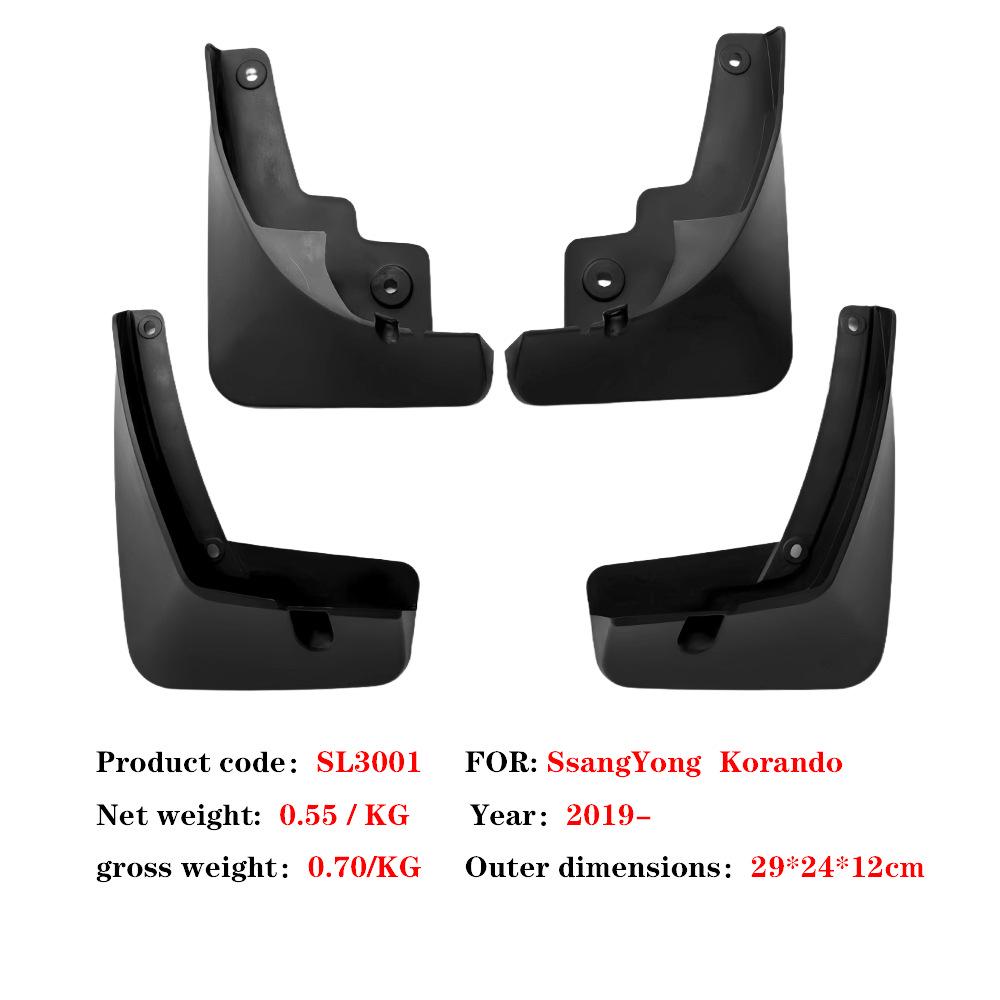 Mudguard for 2019+ Ssangyong Korando Tires 290 x 240 x 120 mm