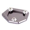 Professional Aluminum Motorcycle Kickstand Side Stand Extension Pad Plate Cover for  CB400 NC700 CB250F