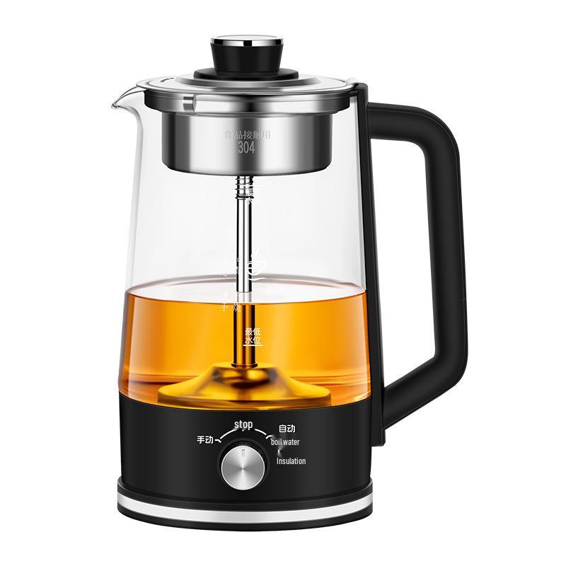 Electric Glass Spray Tea Maker, Large Capacity Steaming Kettle, Black Tea Health Pot