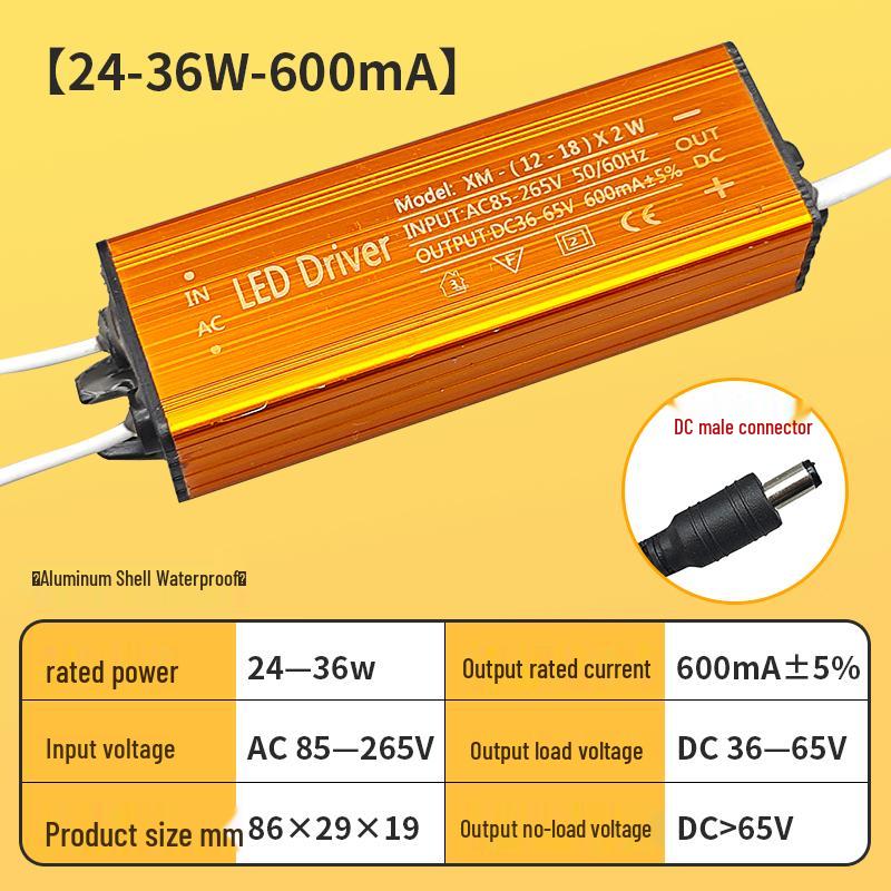 LED Integrated Waterproof Power Supply and Rectifier Controller for Kitchen, Bathroom, and Toilet Lighting