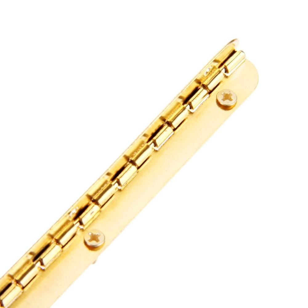 Vintage Long Metal Golden Mini Jewelry Box Hinge Cabinet Hardware Furniture Fittings Hinges