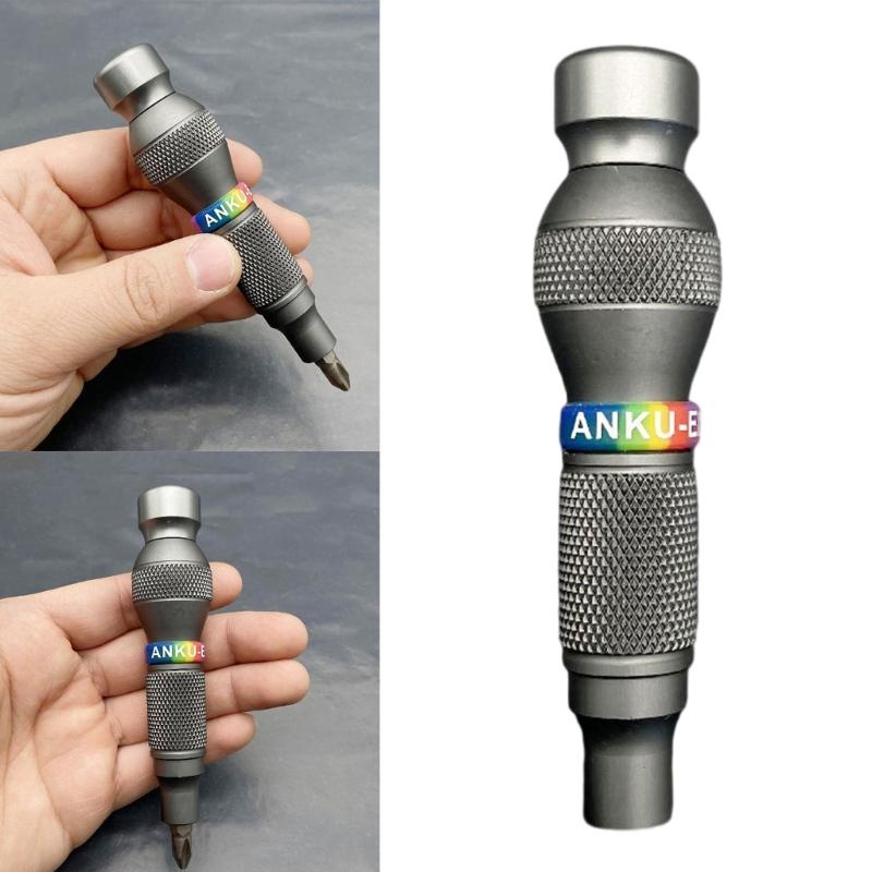 Heavy Duty Auto Locking 6.35 Magnetic Screwdriver Handle Full Aluminum Alloy Ergonomic Grip Suitable For Precise Tasks