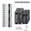 PALO 1.2V AA &AAA Ni-MH Dobíjecí Baterie Baterie 3000mAh &1100mAh 2A 3A Baterie +12 Slotů LCD USB 1.2V AA AAA NIMH NI-CD Nabíječka Baterií