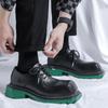 Pánské boty do výtahu Venkovní tkaničky Černá Zelená Kůže Oxford Svatební šaty Taneční Podnikání Formální Zvýšení výšky Smoking Plesová blejzry Boty pro muže
