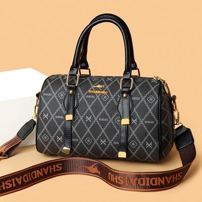 Handbag Bag New Large Capacity Women's Shoulder Messenger Bag Retro Printed Bag Women's Bag