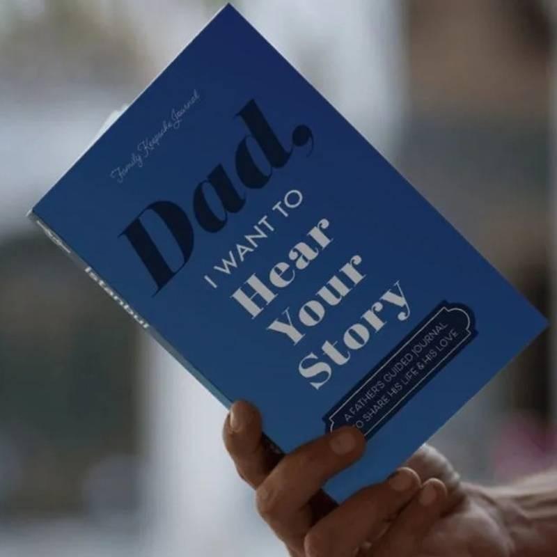 Want Dad I To Hear Your Story Heirloom Edition Notebook Diary Journal Record