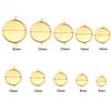 10Pcs Stainless Steel Cabochon Cameo Base Settings For Necklace Bracelet Pendants Blank Tray DIY Craft Jewelry Making Supplies