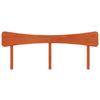 Headboard Wax Brown 200 cm Solid Pine Wood