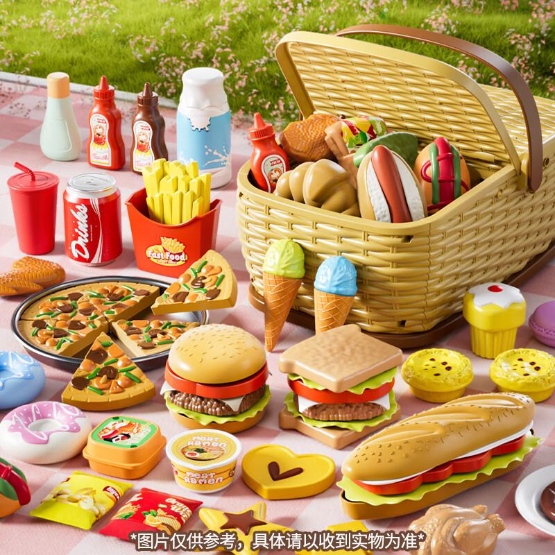 Kids Pretend Play Shopping & Picnic Toy Sets