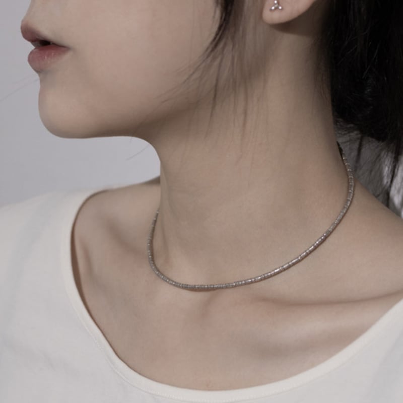 Kiee Oshimu (Silver925) 1008 Pattern Silver Necklace