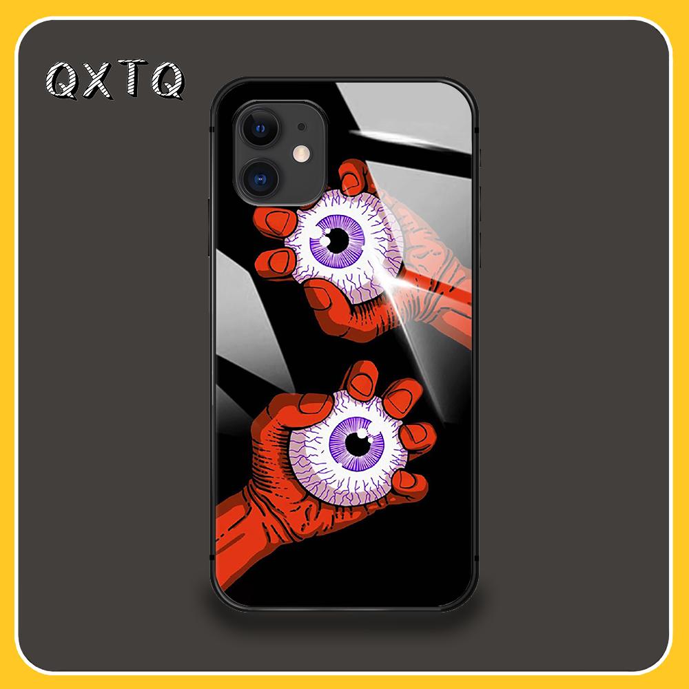 Artistic Fashion Eyes Case Mobile Cases & Covers Glass Cell Phone Case For IPhone Xiaomi Redmi Samsung Galaxy Note S 12 13 14 15 21 22 5G Pro Max Plus