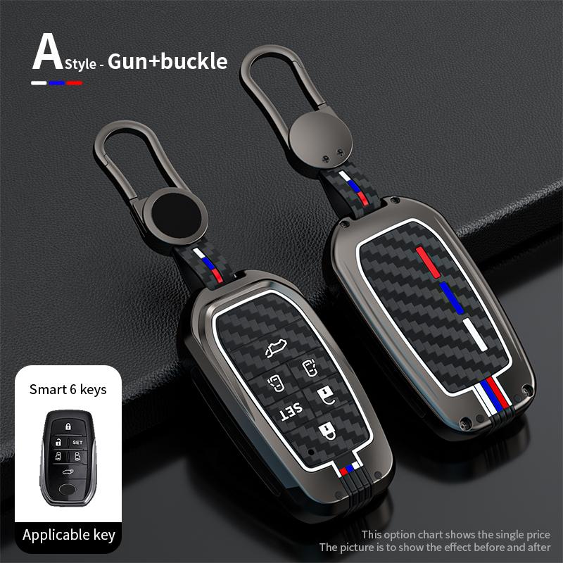 Auto Zinc Alloy Key Fob Cover Mount Chain Toyota Alphard Vellfire 2012 Previa Auto Key Fob Case Interior Accessories Auto Accessories