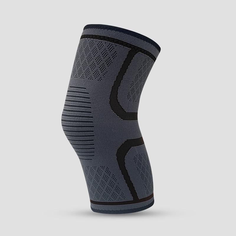 

Силіконовий антиковзкий компресійний наколінник для спорту та фітнесу Single M чорний