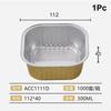 Aluminiumfolie Lunchbox Gold Versiegelt Einweg Takeaway Verpackung Kommerziell Widerstandsfähige Zinnpapierbox mit Deckel