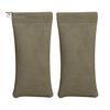 2 Pcs Sunglasses Pouch Soft Auto-Closing Stylish Case Faux Leather Anti-Scratch Lining Compact Glasses Bag Microfiber Screen Cleaning Bag