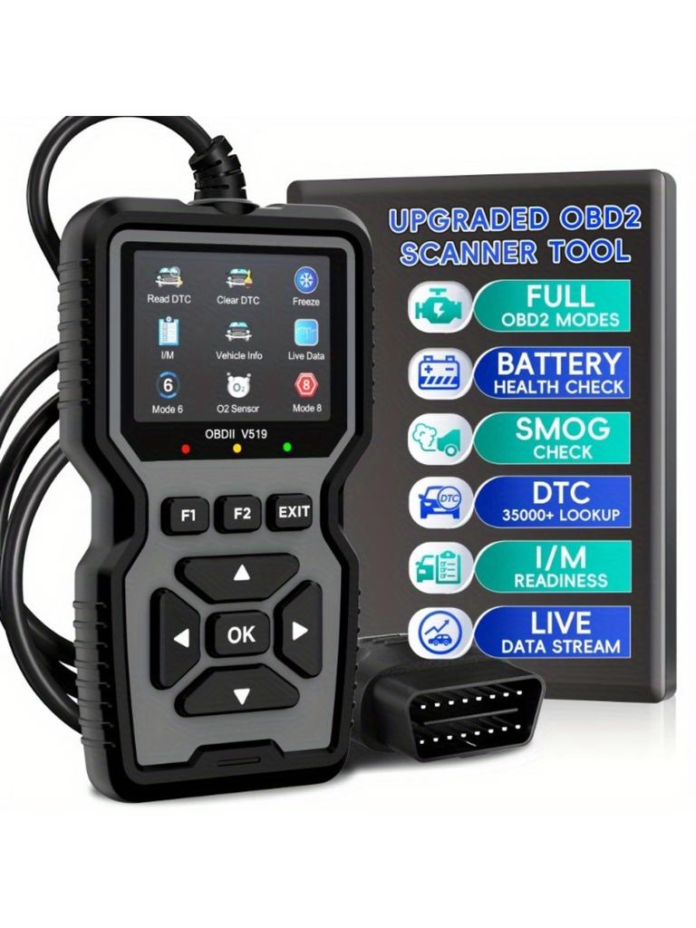 Auto OBD2 Scanner Diagnosewerkzeug Code-Leser, Autospannungstester Motorfehlercode-Scanner, Ladetester Diagnosewerkzeug V519