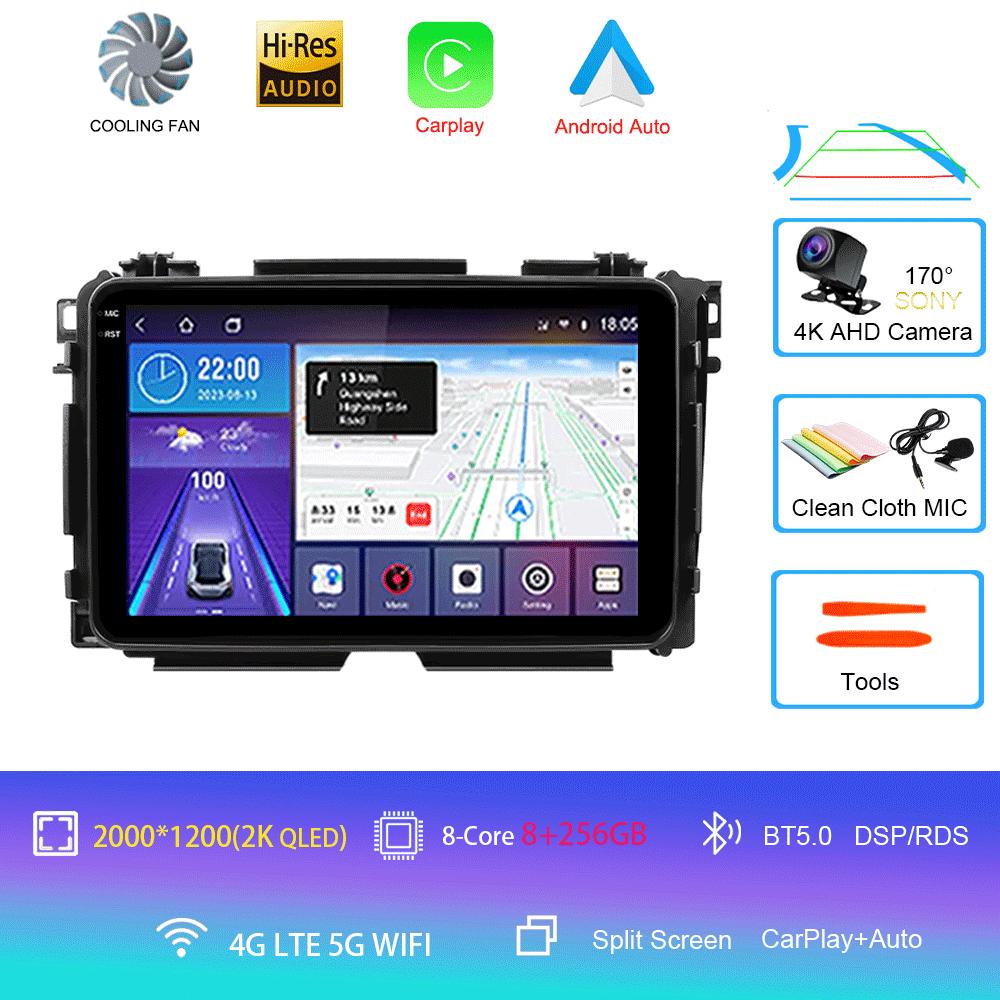For Honda Vezel HR-V HRV HR V XRV 2012-2019 Car Radio Android 14 Carplay Multimedia Player Autoradio GPS Stereo 2din Head Unit
