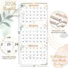 2026 Wall Calendar - 3 Month Calendar 2026 Vertical, 3 Month Wall Calendar, 11" X 26", December 2025 - January 2027, Calendar 2026, Large Monthly