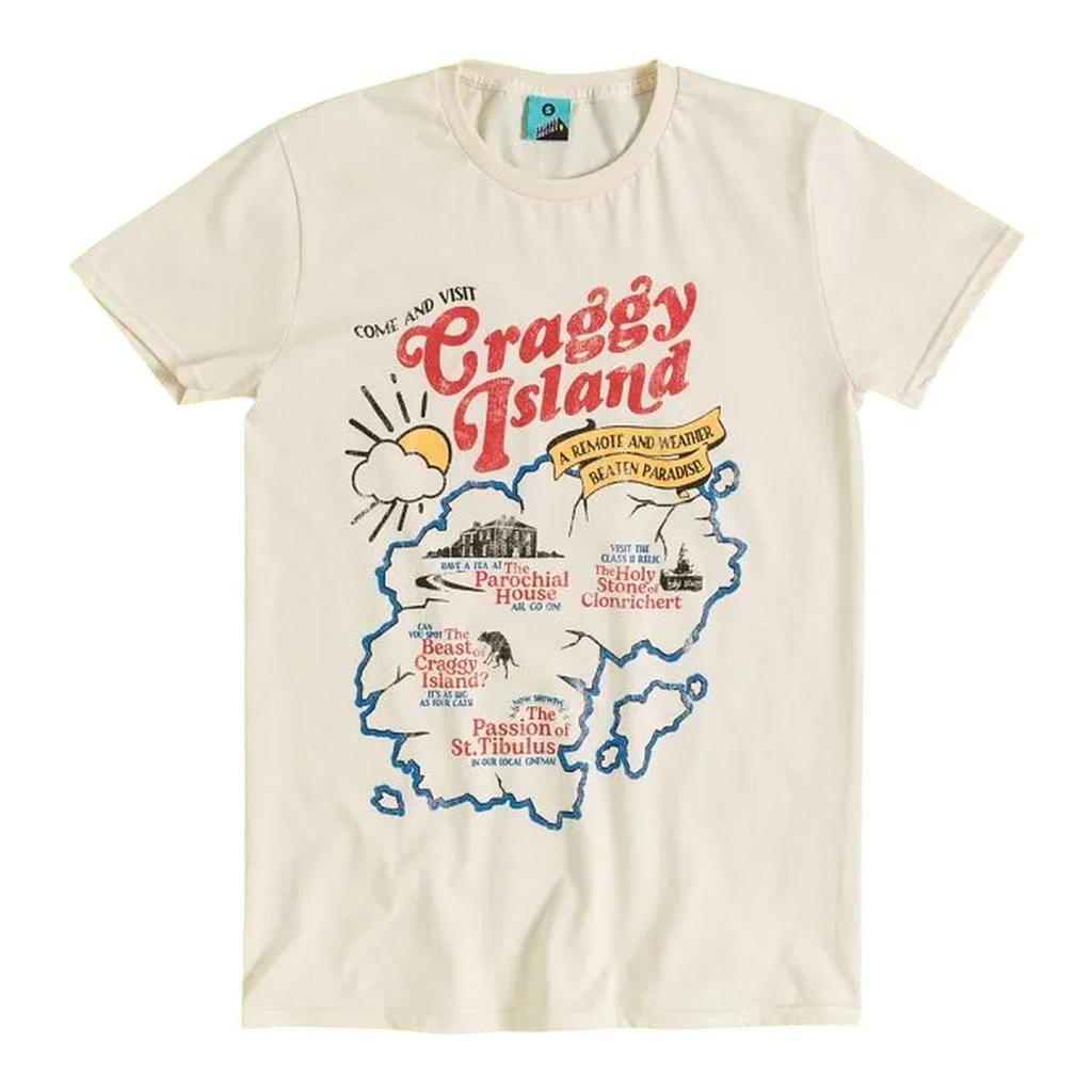 Father Ted Unisex Adult Inspired Craggy Island Map T-Shirt
