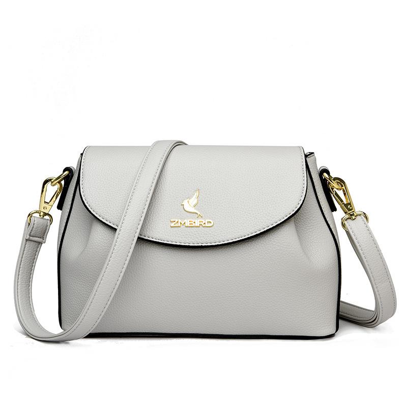 

Однотонная повседневная женская сумка через плечо, модная, большая вместимость, мягкая кожаная женская сумка через плечо, сумка-кошелек под мышкой