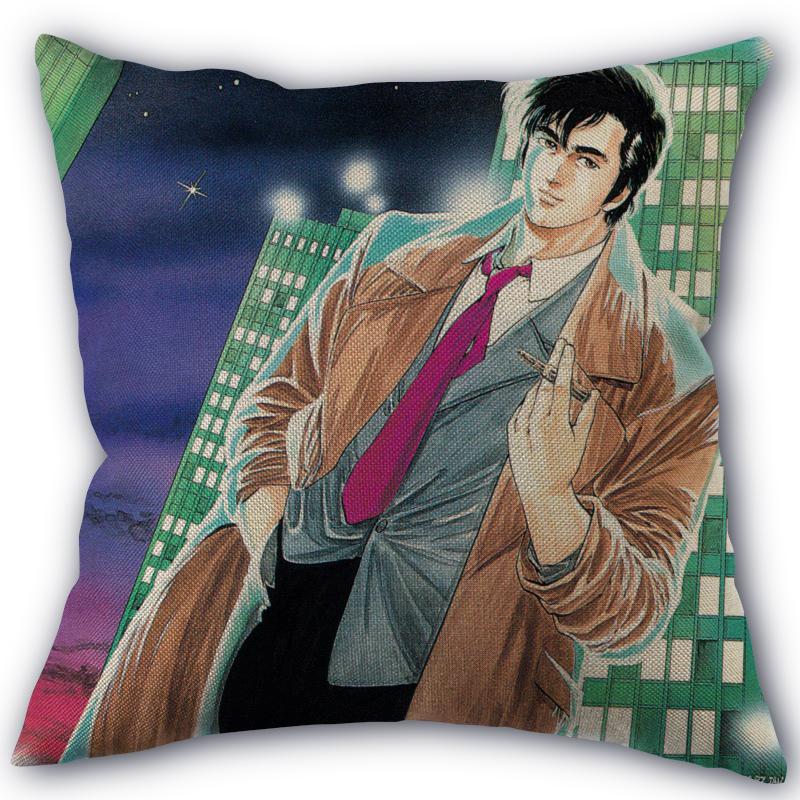 Custom Pillowcase City Hunter High Quality Home Textile Cotton Pillow Cover Wedding Decorative Pillow Cover Square 45X45cm 01-11
